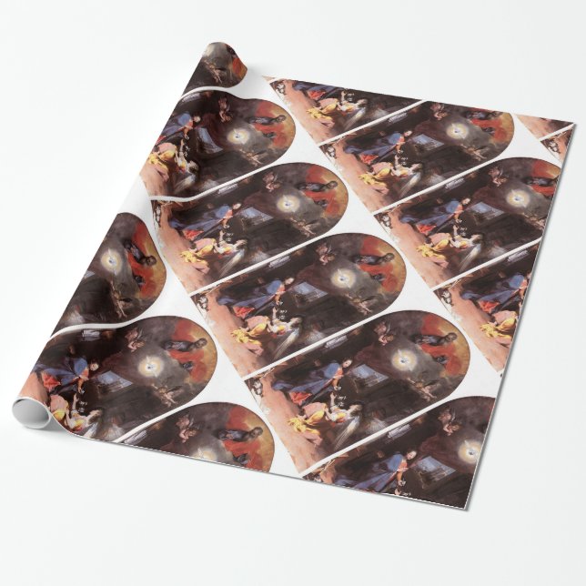 PAPIER CADEAU ANGE DE VIRGIN ET D'ANNONCIATION (Déroulé)