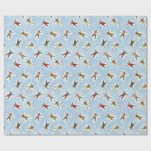 Papier Cadeau Ange des neiges Noël hiver