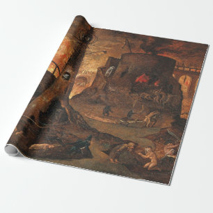 Papier Cadeau Angel Menant Une Âme En Enfer Par Hieronymus Bosc