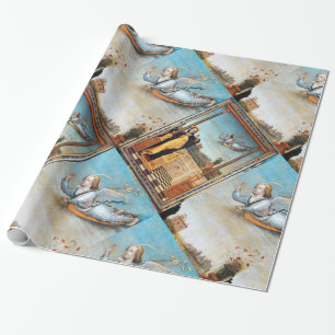 PAPIER CADEAU ANGÉLE ANNONCIÉ ET VIERGE