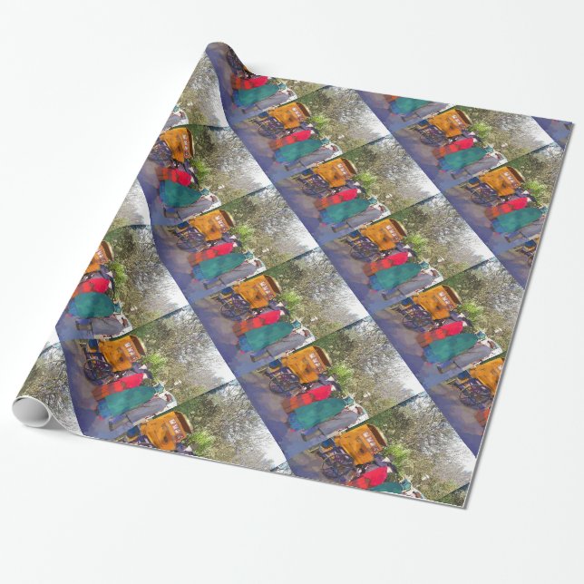 PAPIER CADEAU ANGLETERRE VICTORIENNE (Déroulé)