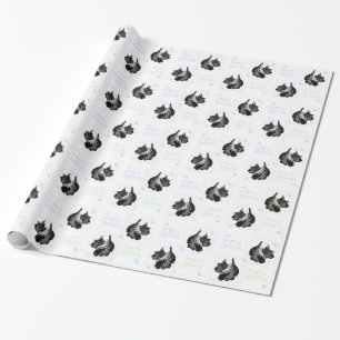 Papier Cadeau Animal du Parti des Terriens écossais