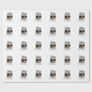 Papier Cadeau Animateur chien chat animal photo moderne simple