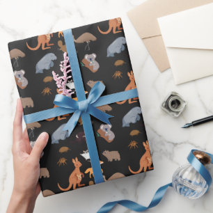 Papier Cadeau Animaux de l'Australie faune australienne