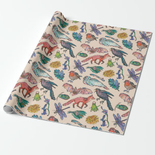 Papier Cadeau Animaux sauvages d'Irlande Enveloppement de papier