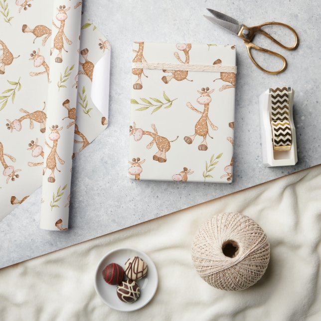 Papier Cadeau Animaux sauvages Giraffe Enfants (Artisanat)