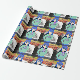 Papier Cadeau Anime fille et papier d'emballage de chute d'eau