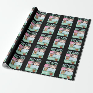 Papier Cadeau Anime Girl Chat et Ramen accros aux nouilles japon