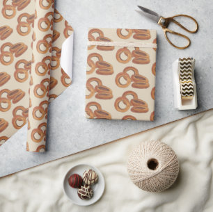 Papier Cadeau Anneaux d'oignon frits Poignées Oignons de fruits