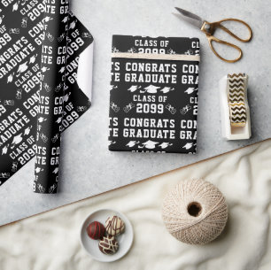 Papier Cadeau Année de la promotion de diplômés Félicitations au