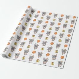 Papier Cadeau Anniversaire Animal Cute Souris Anniversaire de en