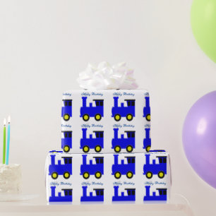 Papier Cadeau Anniversaire Blue Train