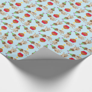 Papier Cadeau Anniversaire de Cupcake Pointeur allemand à cheve
