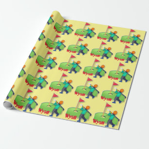 Papier Cadeau anniversaire de enfant de golf émoji personnalis