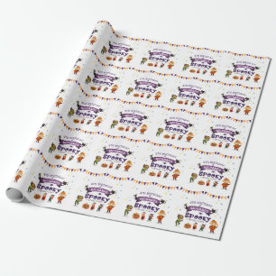 Papier Cadeau Anniversaire de enfant du costume d'Halloween éffr