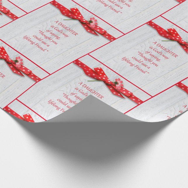 Papier Cadeau Anniversaire de la fille (Coin)