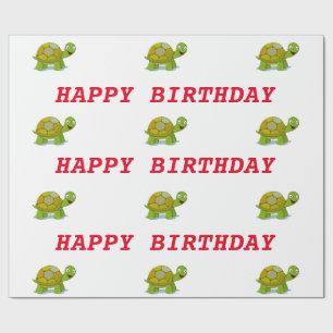 Papier Cadeau Anniversaire de la tortue