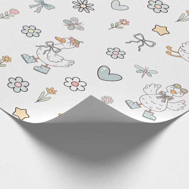 Papier Cadeau Anniversaire de l'oie sotte (Coin)