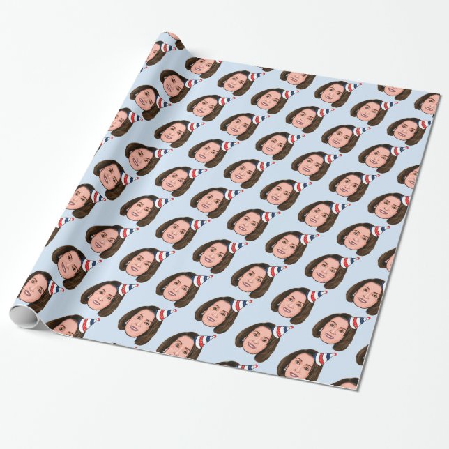 PAPIER CADEAU ANNIVERSAIRE DE NANCY PELOSI (Déroulé)