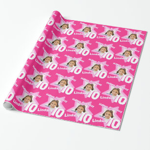 Papier Cadeau Anniversaire de nom de filles le 10ème ajoutent