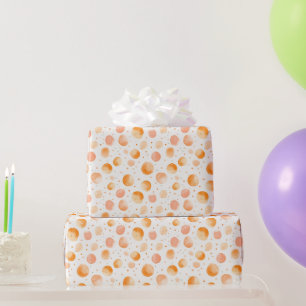 Papier Cadeau Anniversaire de points de pêche fantaisiste