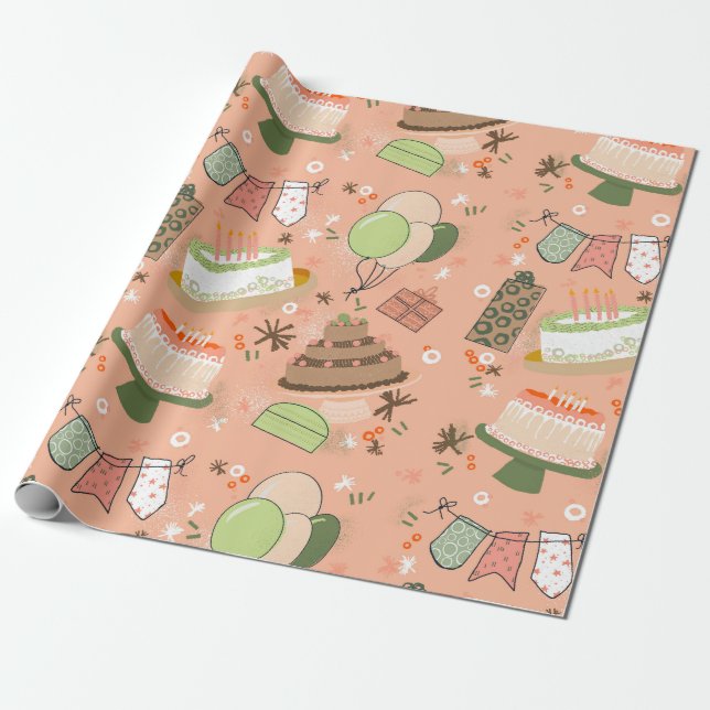 Papier Cadeau Anniversaire de Savannah (Déroulé)