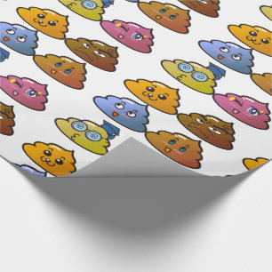 PAPIER CADEAU ANNIVERSAIRE DRÔLE COULEURS ARC-EN-C