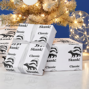 Papier Cadeau Anniversaire drôle d'animal moufette