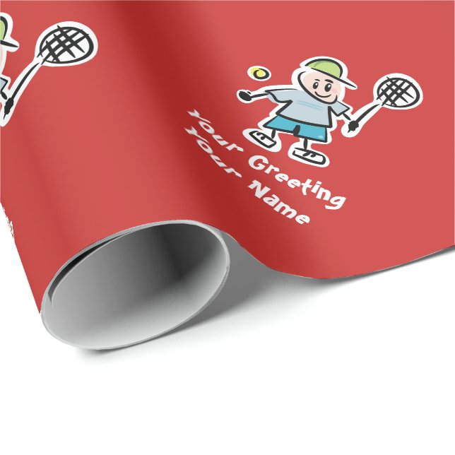 Papier Cadeau Anniversaire et Noël faits sur commande de bande (Coin rond)