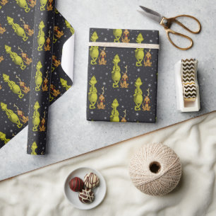 Papier Cadeau Anniversaire Grinch Tableau Noir