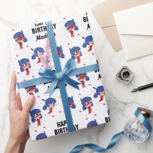 Papier Cadeau Anniversaire Miraculum Ladybug Chibi