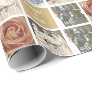 Papier Cadeau Anniversaire personnalisé 51-Photo Collage Cadeau