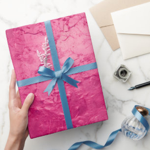 Papier Cadeau Anniversaire Rose Chic Glamour Féminin