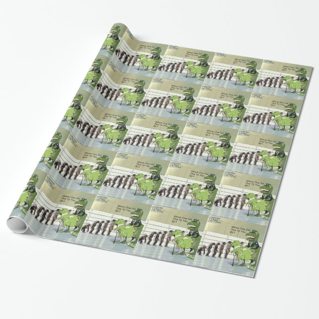 Papier Cadeau Anthropologie Évolution Police Alignement Drôle (Déroulé)