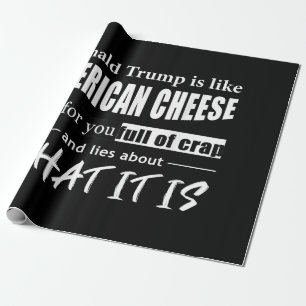Papier Cadeau Anti Donald Trump, c'est comme les Américaines au 