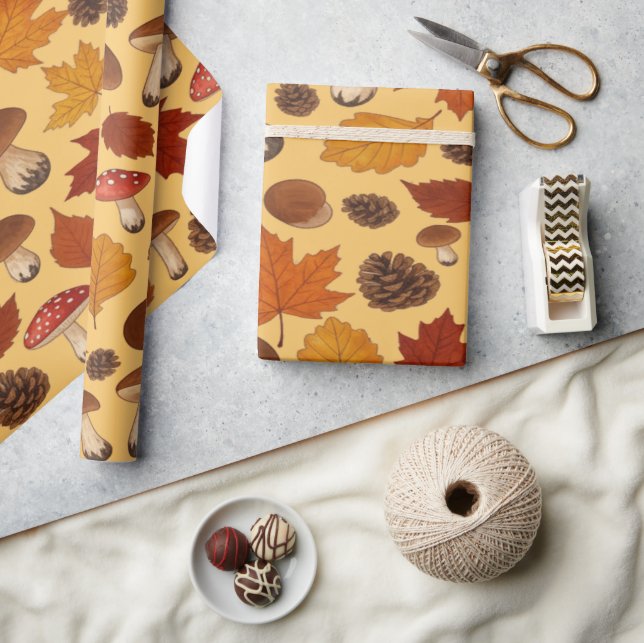 Papier Cadeau Antique Autumn Style Old World Elegance (Artisanat)