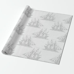 Papier Cadeau Antique Nautique