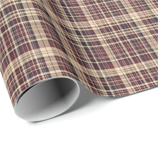 Papier Cadeau Antique Scottish Tartan  Wrapping Paper