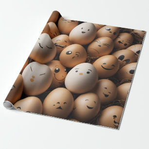 Papier Cadeau Antiques d'oeufs - Papier d'enveloppement