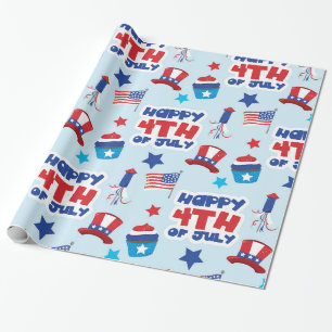 Papier Cadeau app patriotique 4 juillet