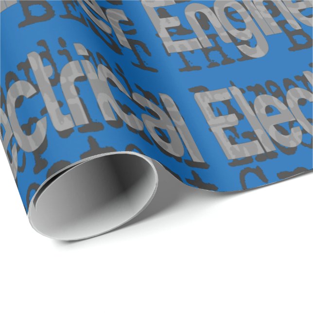 Papier Cadeau Appareil électrique d'ingénierie (Coin rond)