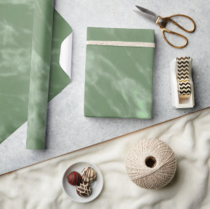 Papier Cadeau Apparence marbre vert