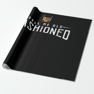 Papier Cadeau Appelez-moi Whiskey à l'ancienne mode