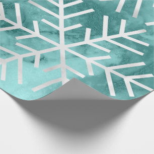 Papier Cadeau Aqua de Teal de marbre de vacances de Noël de