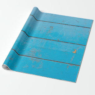 Papier Cadeau Aquamarine bleu clair bois vintage frais flo pouss