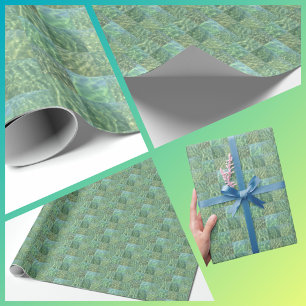 Papier Cadeau Aquamarine Seafoam Water Patchwork Boho Chic