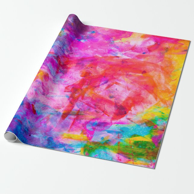 Papier Cadeau Aquarelle Abstraite couleur arrière-plan, arrière  (Déroulé)