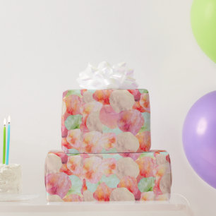 Papier Cadeau Aquarelle Abstraite Crème glacée Scoops Cool Paste
