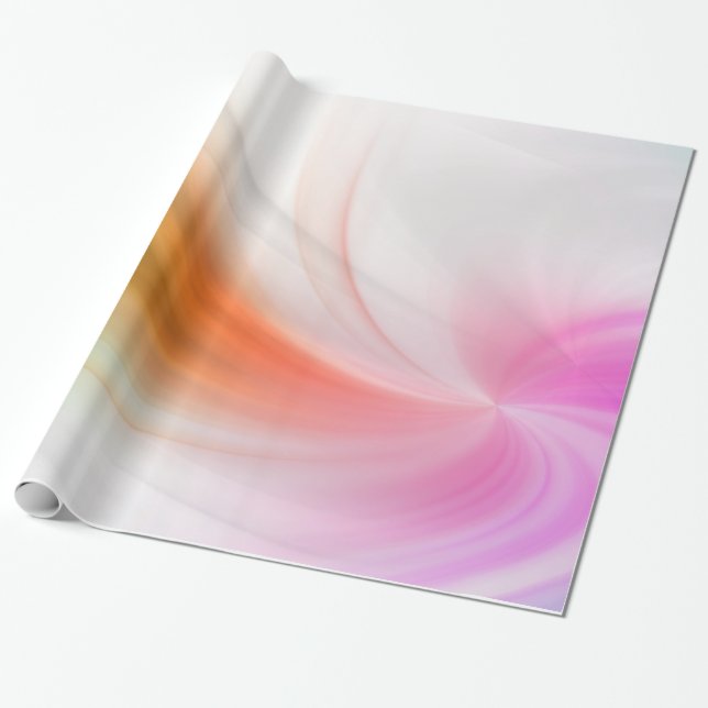 Papier Cadeau Aquarelle Abstraite Elégante peinte à la main (Déroulé)