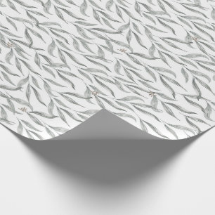 Papier Cadeau Aquarelle botanique Feuille Eucalyptus australien